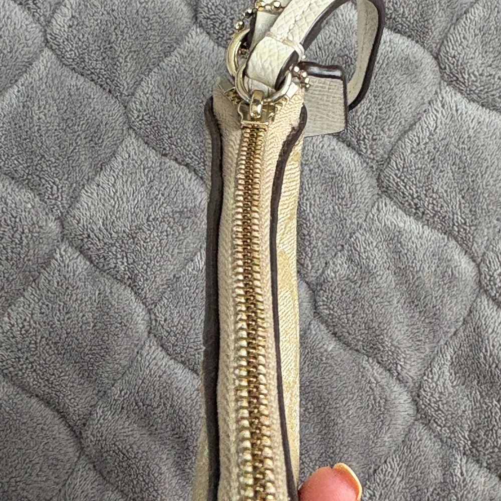Coach Corner Zip Wristlet in Signature Coated Canvas - Picture 9 of 16